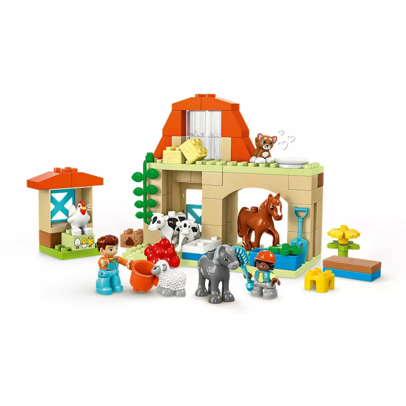 Ehitusmänguasi LEGO DUPLO Farm Animal Care komplekt 10416 — 74 tükki, 2 minifiguuri, vanus 2+