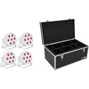 LED-põrandavalgusti EUROLITE SLS-7 HCL Valge 4x – lava-/toonitavad valged seadmed, 4 LED-i