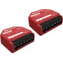 Nutikas lüliti Shelly SHELLY_1PM_GEN3_2ER — juhtmevaba 110–240V, 1,2W tarbimine, max 240V, plastkorpus, 42×16×37 mm, 2 tk pakendis