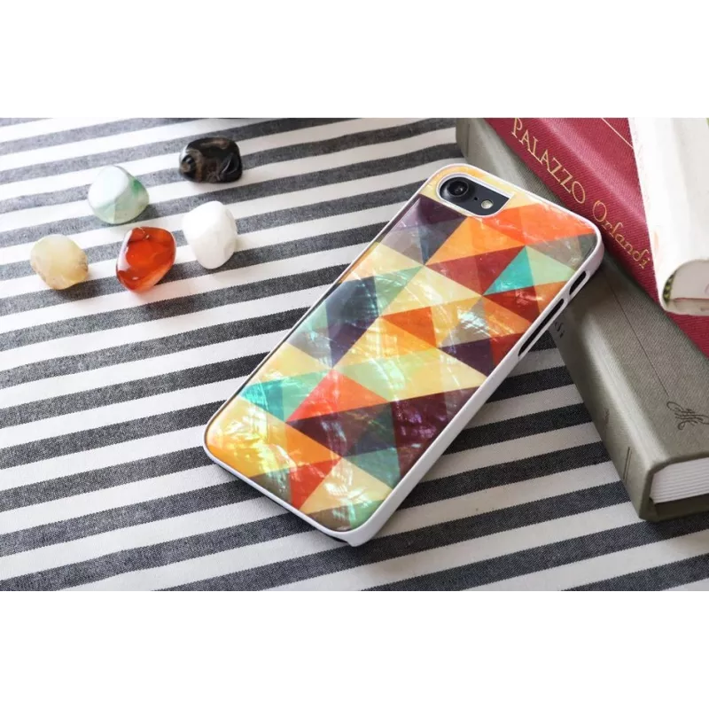 Kaitseümbris iKins Apple iPhone 8/7 jaoks — mosaiikvalge