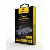 Gembird A-CM-COMBO7-01 sülearvuti dokk/portreplikaator USB 3.2 Gen 1 (3.1 Gen 1) Type-A Hall
