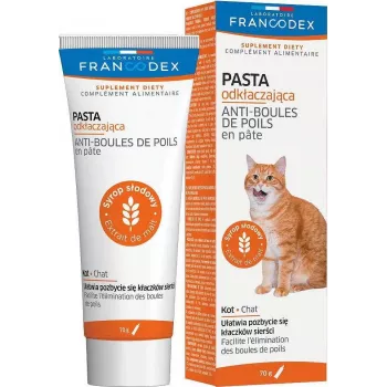 FRANCODEX kassidele mõeldud karvapallide vastane pasta - 70 g