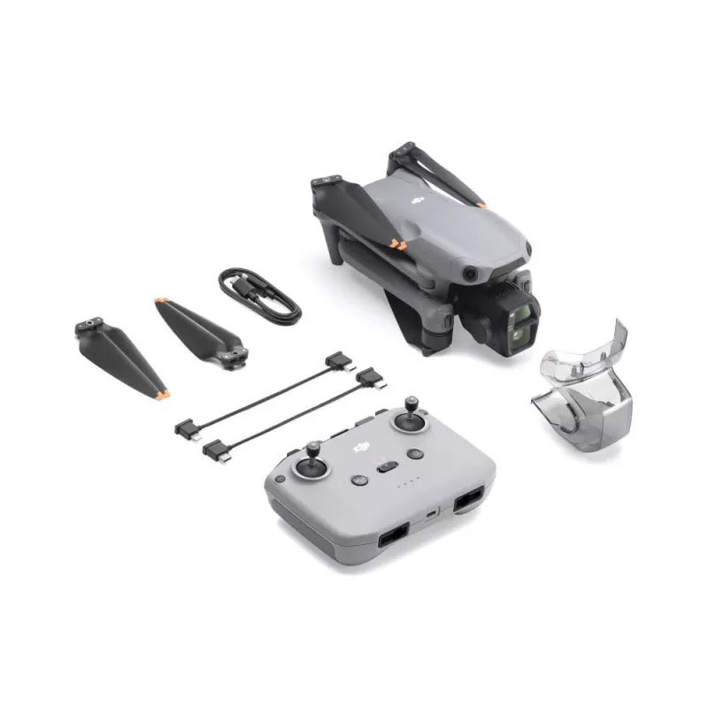 Kvadrokopter DJI Air 3s RC-N3 — 50 MP kaamera, 4K 3840×2160, 4 rootorit, max 27 m/s, 32 000 m ulatus, 4276 mAh aku, hall