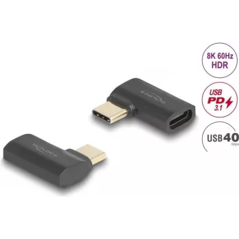 USB-adapter DeLOCK 60245 40 Gbps USB USB-C PD 3.1 240 W nurk