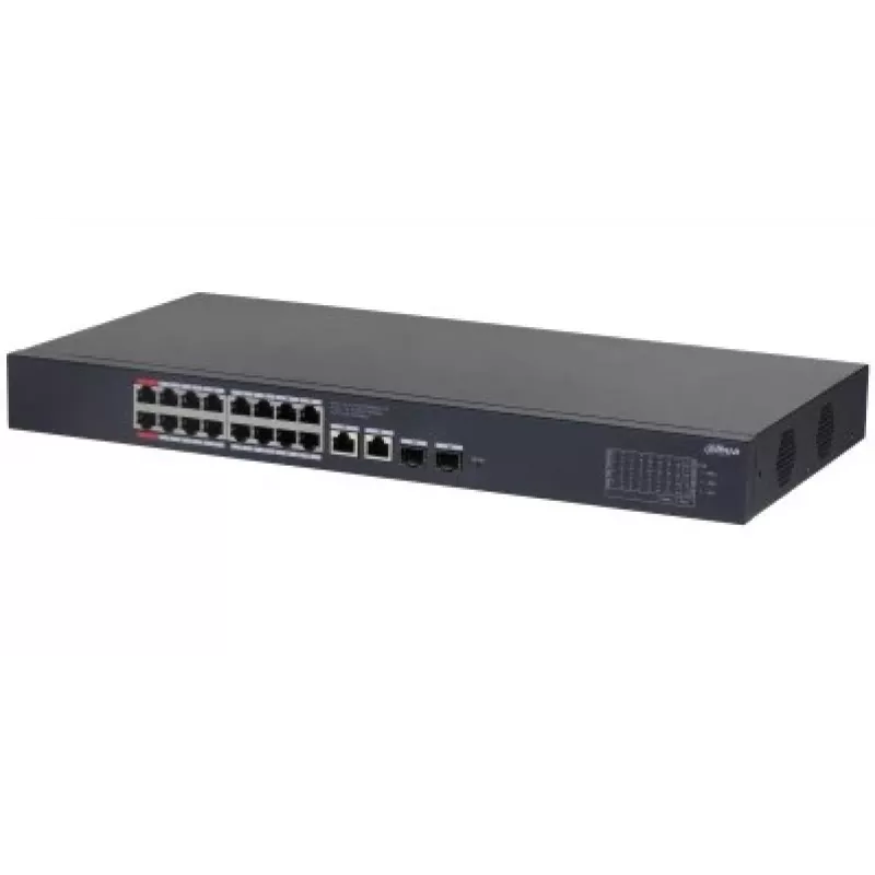 Dahua Technology CS4220-16GT-135 võrgulüliti Hallatav L2 Gigabit Ethernet (10/100/1000) Power over Ethernet (PoE) Must