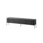 TV-kapp cama meble VERA 190x40x50 cm — matt must pealispind ja raam