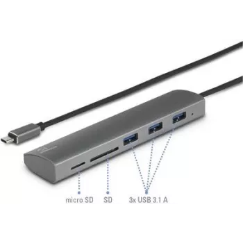 Renkforce RF-3374948 liidesejaotur USB 2.0 USB-C 5000 Mbit/s hõbedane (RF-3374948)