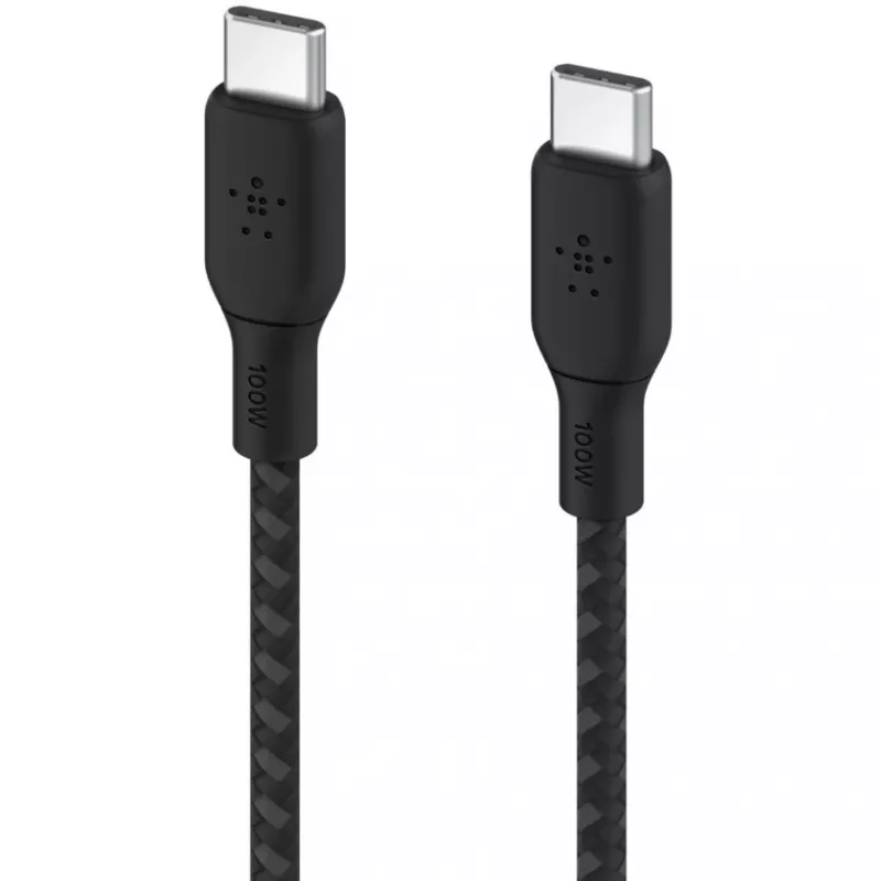 USB-kaabel Belkin CAB014bt3MBK 3m USB C Must USB 2.0