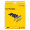 DeLOCK PCI Express x8 kaart 2 sisemise NVMe M.2 Key M pesaga – Bifurkatsiooniga madalprofiil