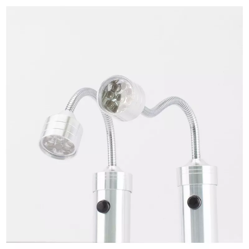 Grillivalgusti RealPower 495550 — roostevaba teras, aku AAA, komplekt 2 tk väligrillile