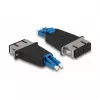 DeLOCK optilise kiu hübriidühendus LC Duplex isane SC Duplex emasele sinine