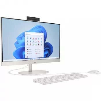 HP 24-cr0009ng AMD Ryzen™ 3 7320U 60,5 cm (23.8) 1920 x 1080 pikslit kõik-ühes-arvuti 8 GB LPDDR5-SDRAM 512 GB SSD Windows 11 Home Wi-Fi 6 (802.11ax) valge (A04VWEA#ABD)