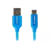 USB 2.0 kaabel LANBERG CA-USBO-21CU-0010-BL — USB A USB C-le, 1 m, sinine