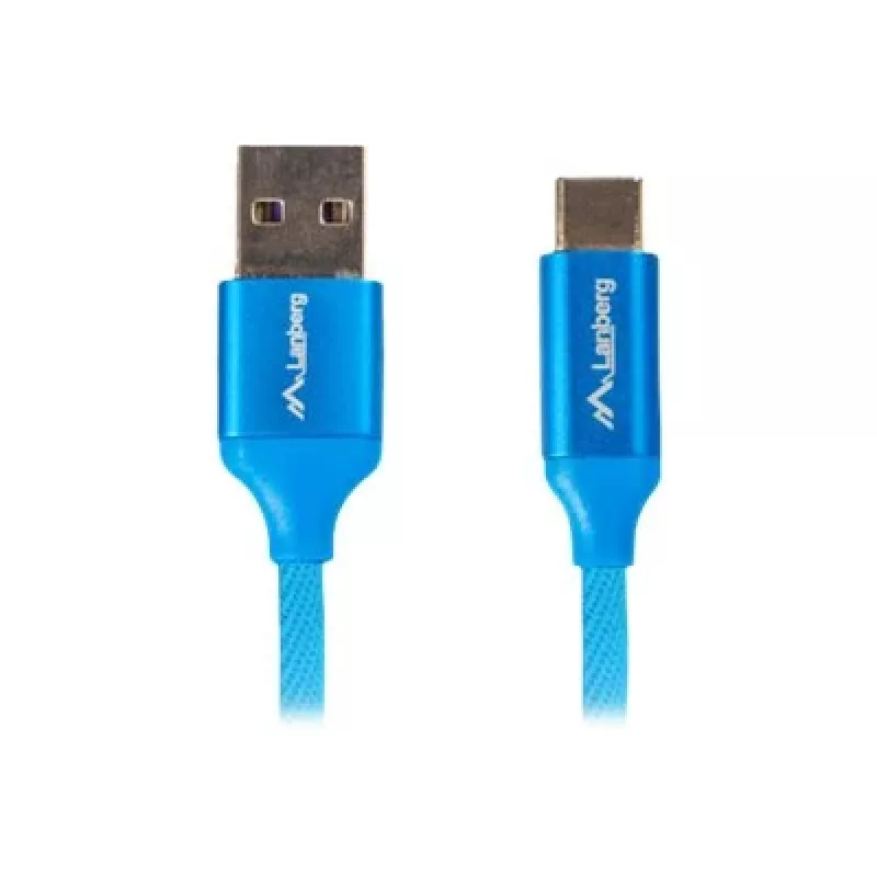 USB 2.0 kaabel LANBERG CA-USBO-21CU-0010-BL — USB A USB C-le, 1 m, sinine