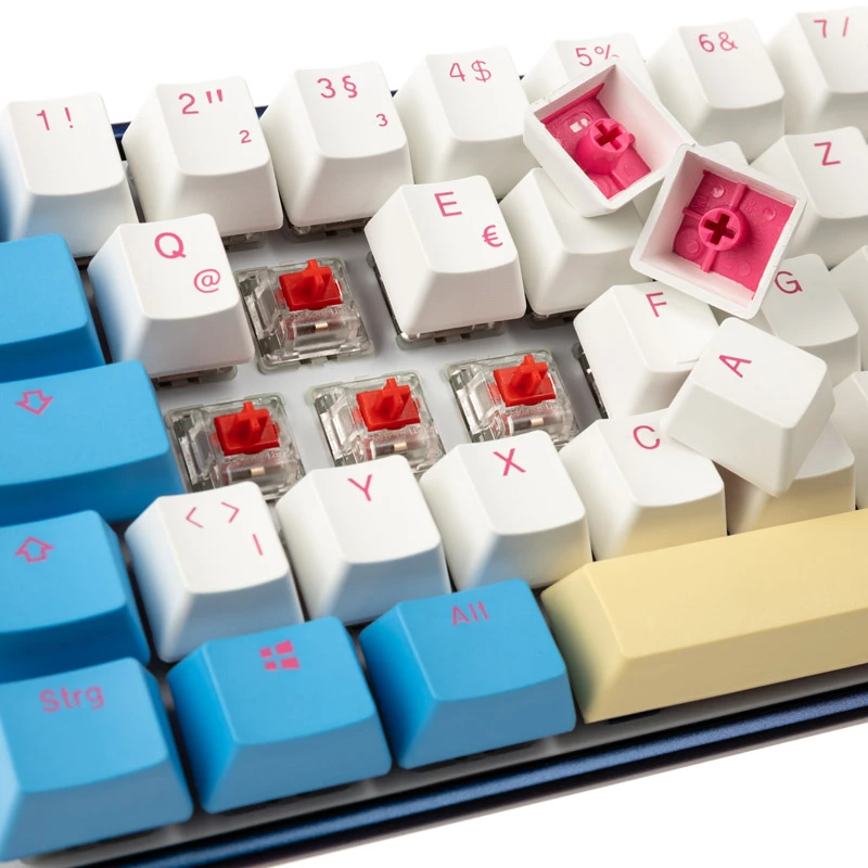 Mehaaniline klaviatuur Ducky Mecha SF Limited Dawn Edition — 65% paigutus, RGB LED, Cherry MX Red lülitid