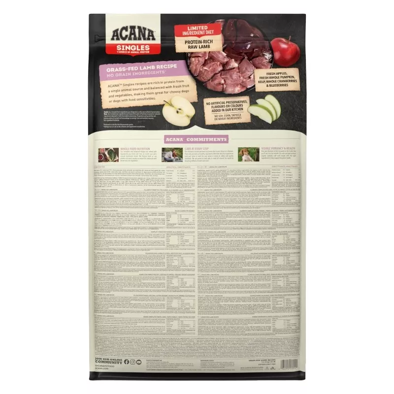 ACANA Singles Grass-Fed Lamb - kuiv koeratoit - 11,4 kg