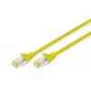 Patch-juhe Digitus CAT 6A S/FTP DK-1644-A-0025/Y 0,25 m kollane