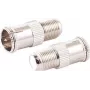 F-Kiirpistik F-pesa adapterikomplekt ShiverPeaks 85320-EC-SET2 (koaksiaalühenduse tarvik)
