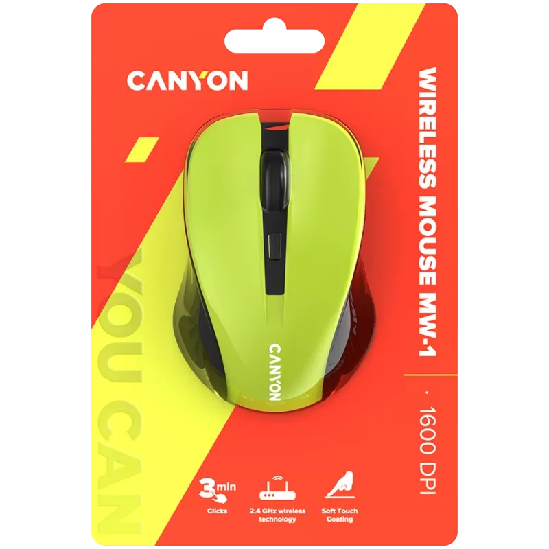 Hiir CANYON MW-1 Wireless Kollane CNE-CMSW1Y Liides