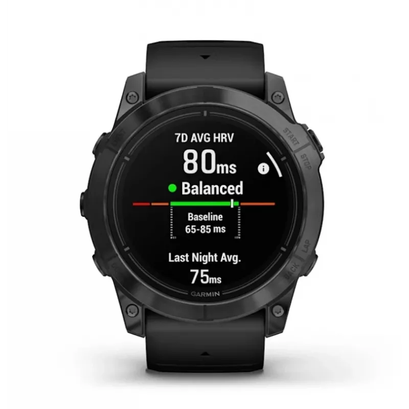 Nutikell GARMIN epix Pro (Gen 2) — 1.4 tolli AMOLED 454×454, 32 GB, GPS, Wi‑Fi, Bluetooth, 51 mm korpus, 98 g, must silikoon