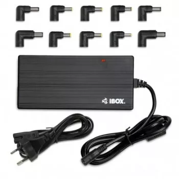 Toiteadapter/inverter IBOX IUZ90WA 90 W, sisend 100–240 V, väljund 4,5 A, reguleeritav pinge, siseruumides, must