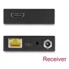 AV-saatja ja -vastuvõtja komplekt DELOCK 65955 — Cat6/Cat6a HDMI pikendaja, kuni 3840×2160, juhtmega, Micro-USB B toide