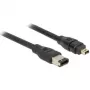 FireWire-kaabel DeLOCK 82578 3 m 4-kontaktiline 6-kontaktiline isane/isane
