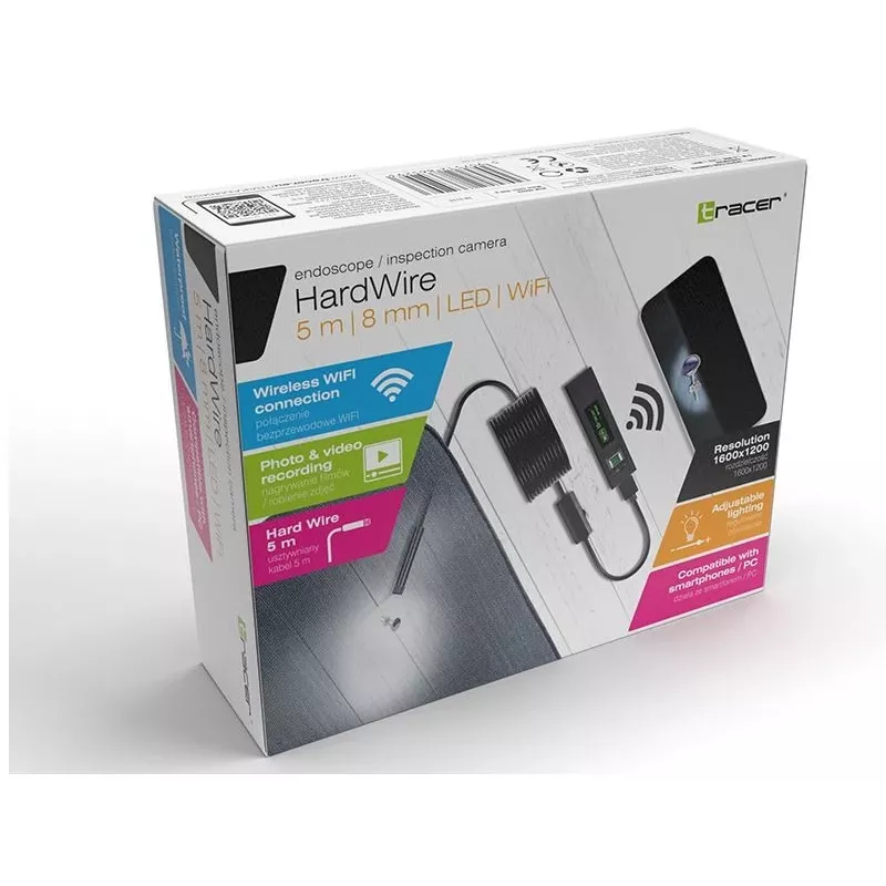 Tracer HardWire 1600 x 1200 Endoskoop Fortradet Tradlos