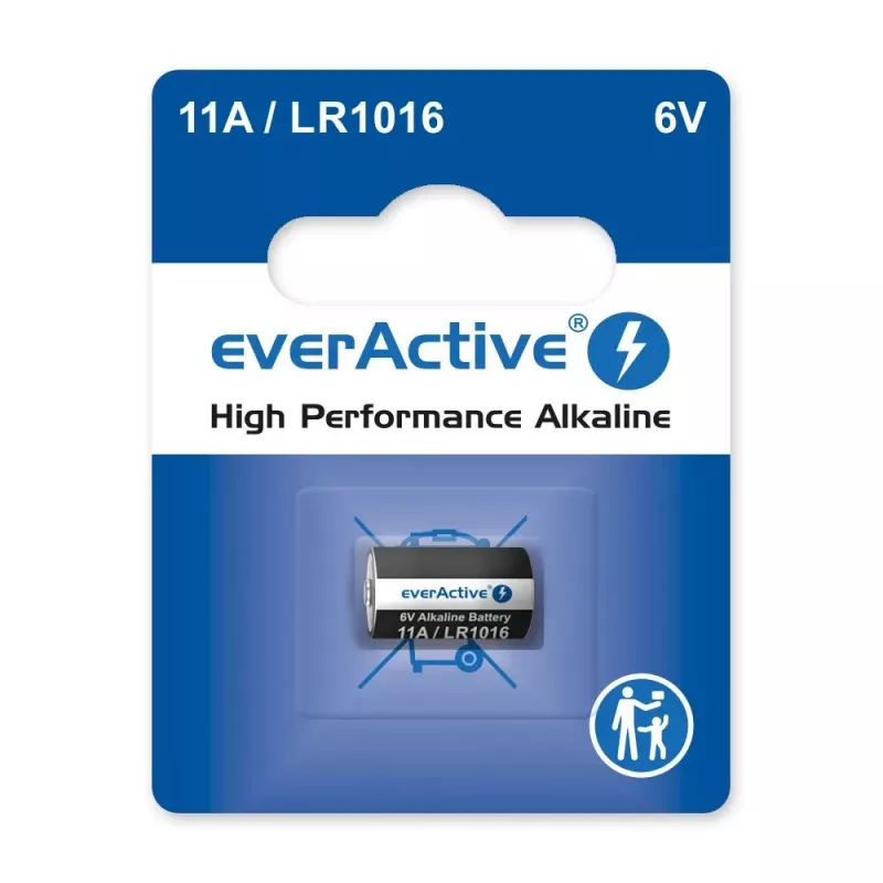 Patarei auto kaugjuhtimispuldi jaoks everActive 11A LR1016 MN11 6V leelis, nupp 10,3×16 mm, 1 tk