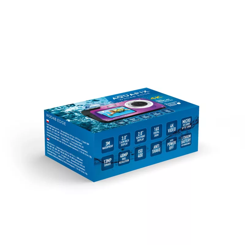 Kompaktne veekindel kaamera EASYPIX Aquapix W3048‑V 12MP, 4x digitaalse suumiga