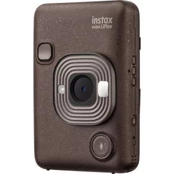 Hetke jäädvustav kaamera Fujifilm Instax mini LiPlay — 1/5 tolli 2560×1920 CMOS, prindib 86×54 mm, 2.7 tolli TFT, pronks