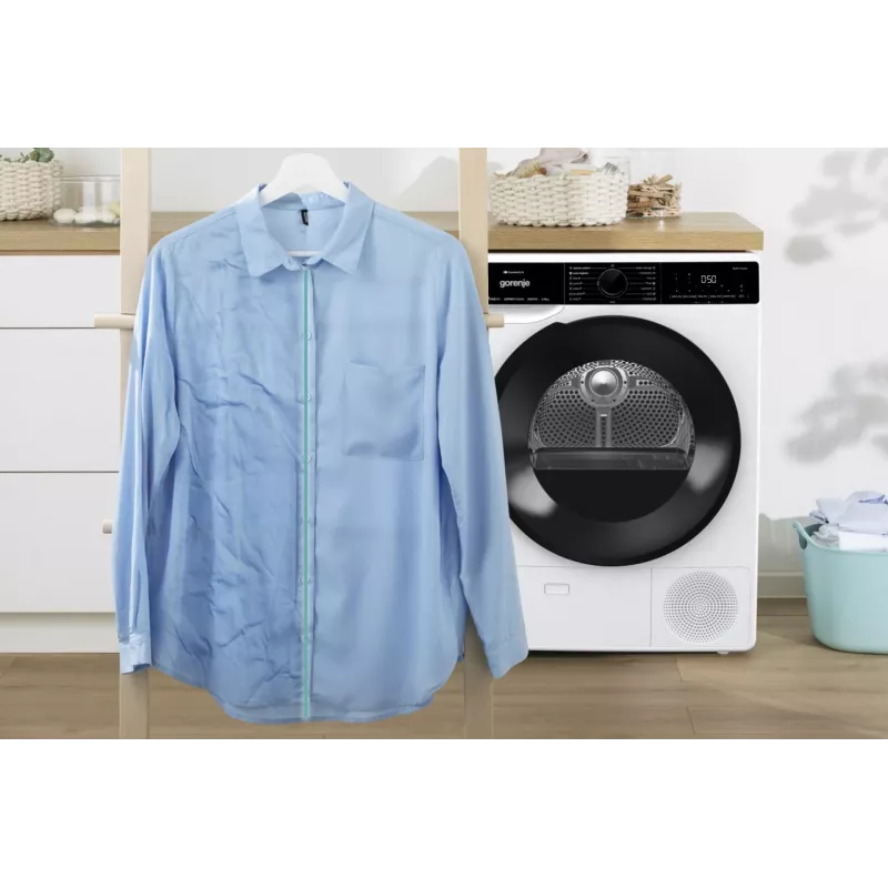 Gorenje DPNA92WIFI trummelkuivati, eraldiseisev, eestlaetav, 9 kg, A++, must, valge