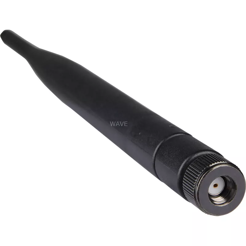DeLOCK WLAN-antenn - antenn - 5 dBi (2,5 GHz jaoks), 5 dBi (5,825 GHz jaoks) - mitmesuunaline - must (88393)