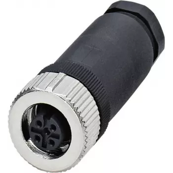 Phoenix Contact 1662968 juhtmepistik M12 must - roostevaba teras (1662968)