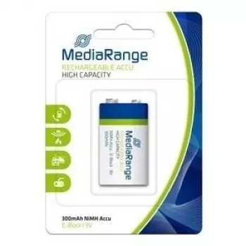 MediaRange MRBAT124 9V nikkel-metallhüdriidaku, taaslaetav