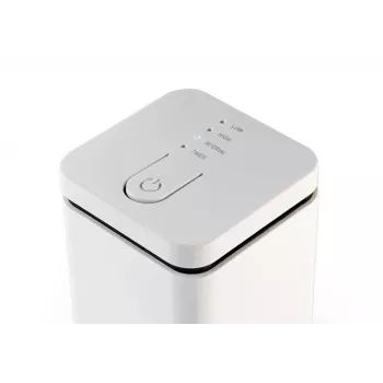 Aroomidifuusor Stylies ELARA/Valge — aurustav, kuni 25 m² ruumidele, 2 h taimer, AC/patarei/USB, 1,3 W, 74×74×100 mm