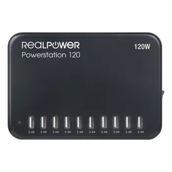RealPower Power Station 120 - siseruumides - vahelduvvool - must