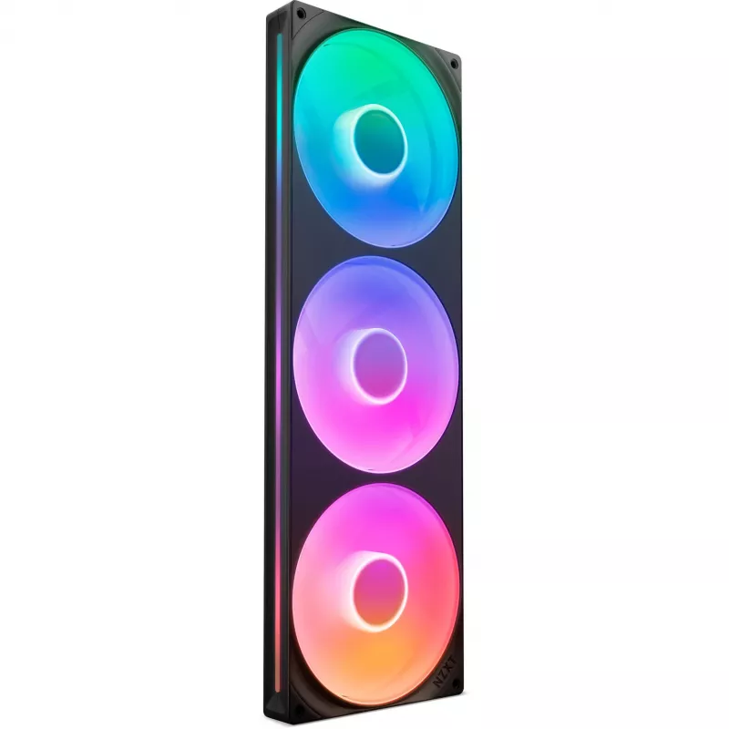 Ventilaator NZXT F420 RGB Core 14 cm must Fluid Dynamic Bearing