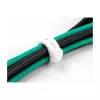 Taaskasutatav kaabliside DeLOCK Soft Tie 10 tk must valge
