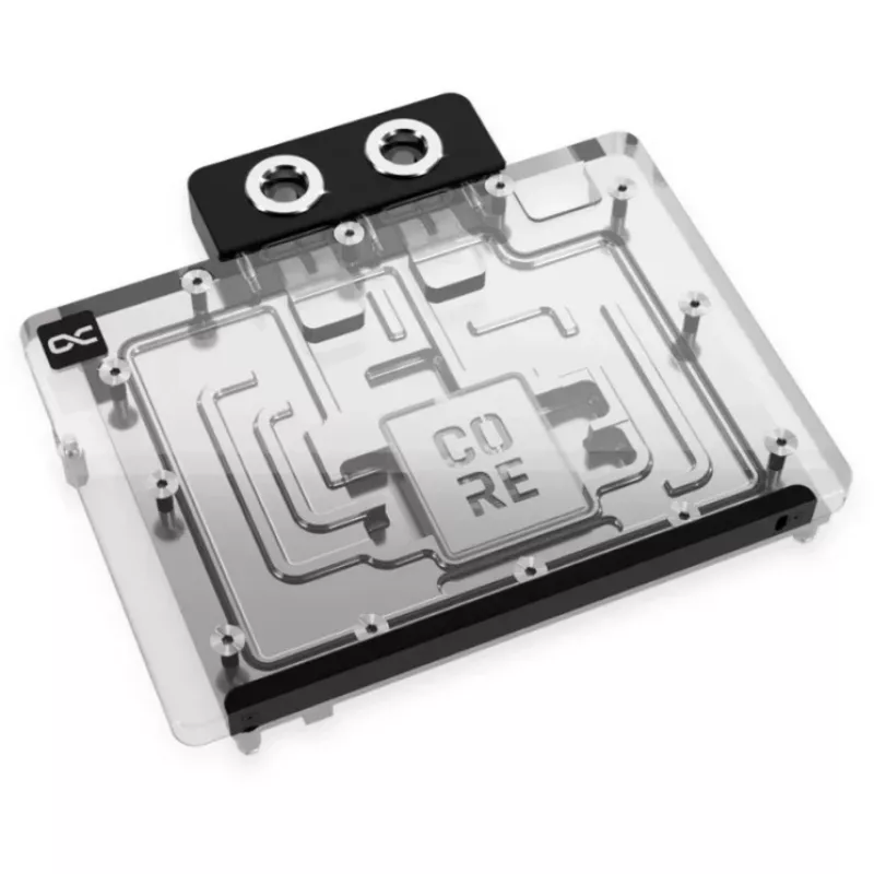 Tagakaas Alphacool 10260 Alumiinium Kroom Vask Must 154mm