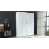Topeshop ROMANA 160 BIEL KPLB bedroom wardrobe/closet 11 shelves 4 uks(s) valge