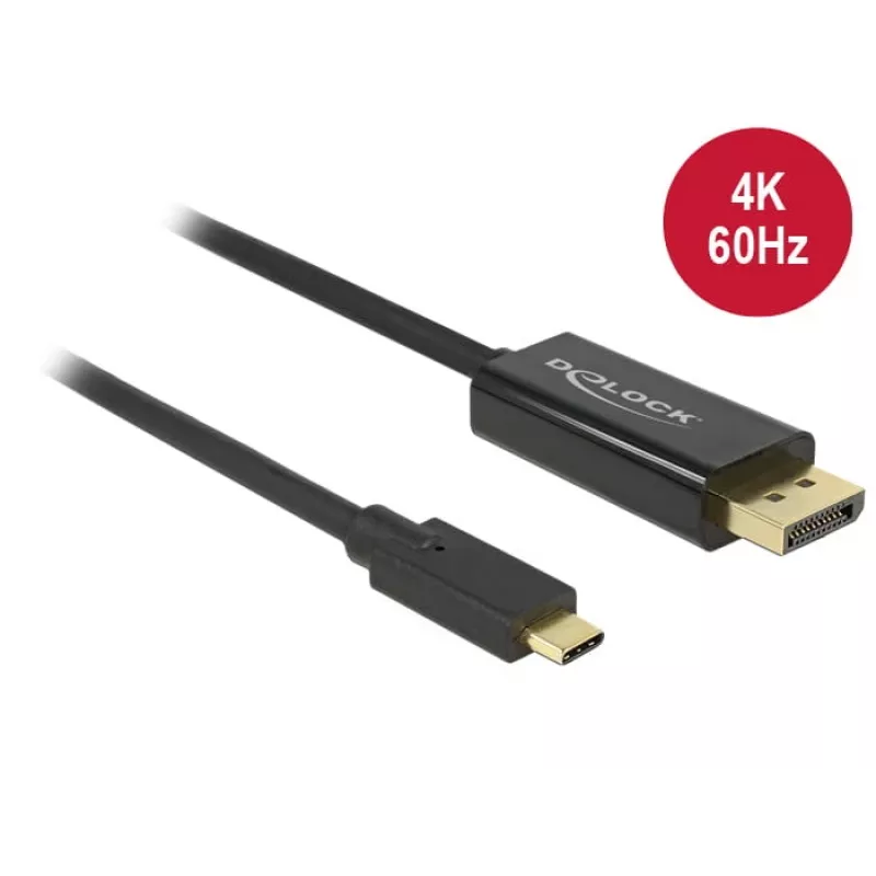 DeLOCK 85256 videokaabli adapter 2 m USB Type-C DisplayPort must