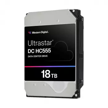 WD Ultrastar DC HC555 - Festplatte - Datencenter - 18TB - intern - 3,5 (8,9 cm) - SAS 12Gb/s - 7200 rpm - Puffer: 512MB (0B47747)