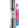 Sodamasin SodaStream Ensō roostevabast terasest hõbedane 114mm laius 226mm sügavus 422mm kõrgus