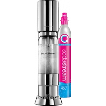 Sodamasin SodaStream Ensō roostevabast terasest hõbedane 114mm laius 226mm sügavus 422mm kõrgus