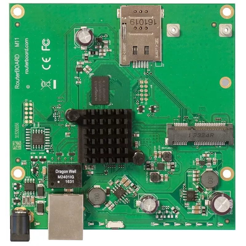 Mikrotik RBM11G juhtmega ruuter must, roheline, hall