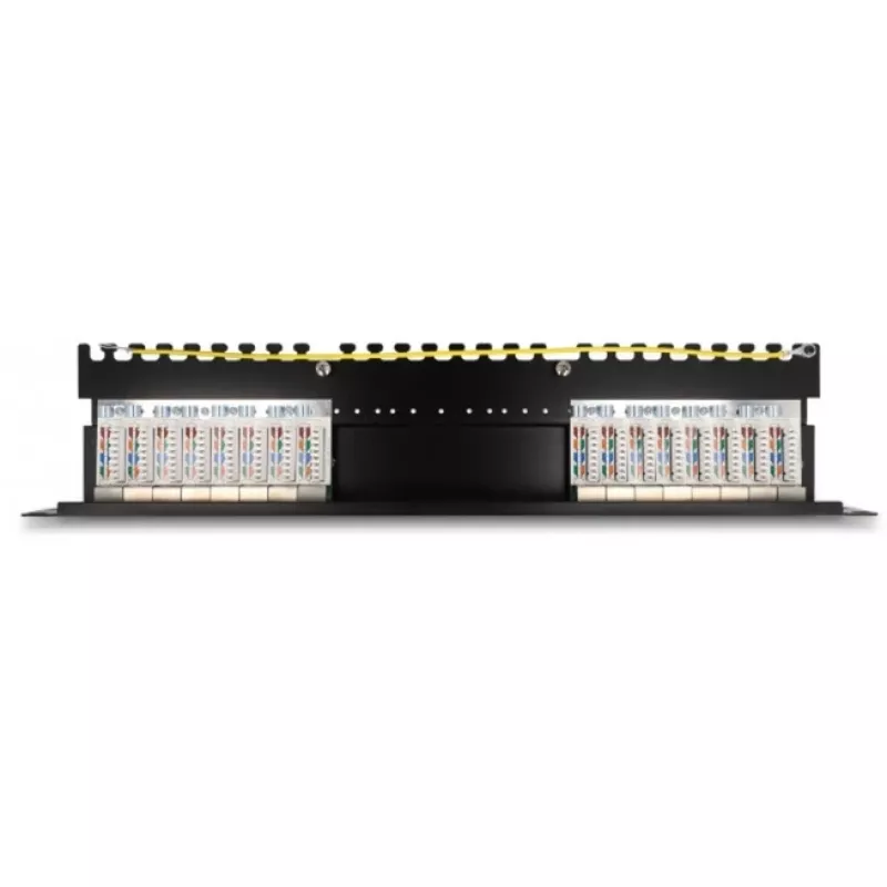 DeLOCK 66876 patch paneel 1U Cat6a must metall