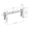 TV seinakinnitus SBOX LVW02-48T 37–70-tollistele ekraanidele, max 70 kg, VESA kuni 800×400
