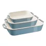 Staub 40508-172-0 Keraamiline ristkülikukujuline ahjuvormide komplekt, 3-osaline, Antique Turquoise