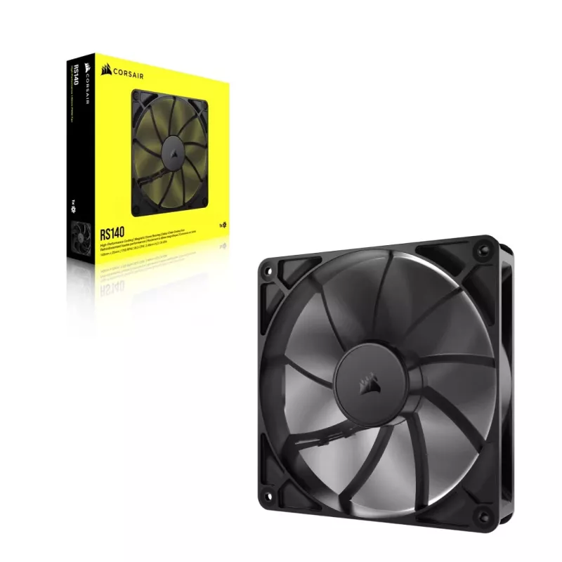 Ventilaator Corsair RS140 14 cm Must 330-1700 p/min 0,11-3,46 mmH2O